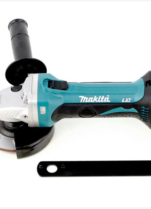 Makita DGA 452 SAJ Akku Winkelschleifer 18 V 115 mm + 2x Akku 2,0 Ah + Ladegerät + Makpac - Toolbrothers