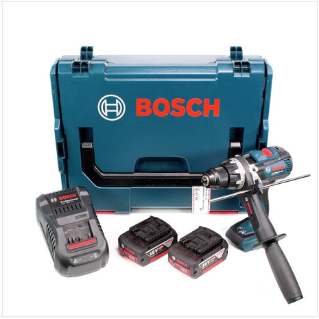 Bosch GSR 18 VE-EC Professional Brushless Akku Bohrschrauber in L-Boxx inkl. Einlage, 2x GBA 6 Ah Akku, Schnellladegerät GAL 1880 CV - Toolbrothers