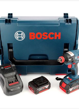 Bosch GDX 18 V-EC Professional 18 V  Akku Drehschlagschrauber mit 2x GBA 5 Ah Li-Ion Akku + Ladegerät + L-Boxx - Toolbrothers