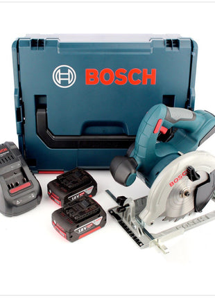 Bosch GKS 18 V-LI Professional 18 V 165 mm Akku Kreissäge mit 2x GBA 5,0 Ah Li-lon Akkus + Ladegerät + L-Boxx - Toolbrothers