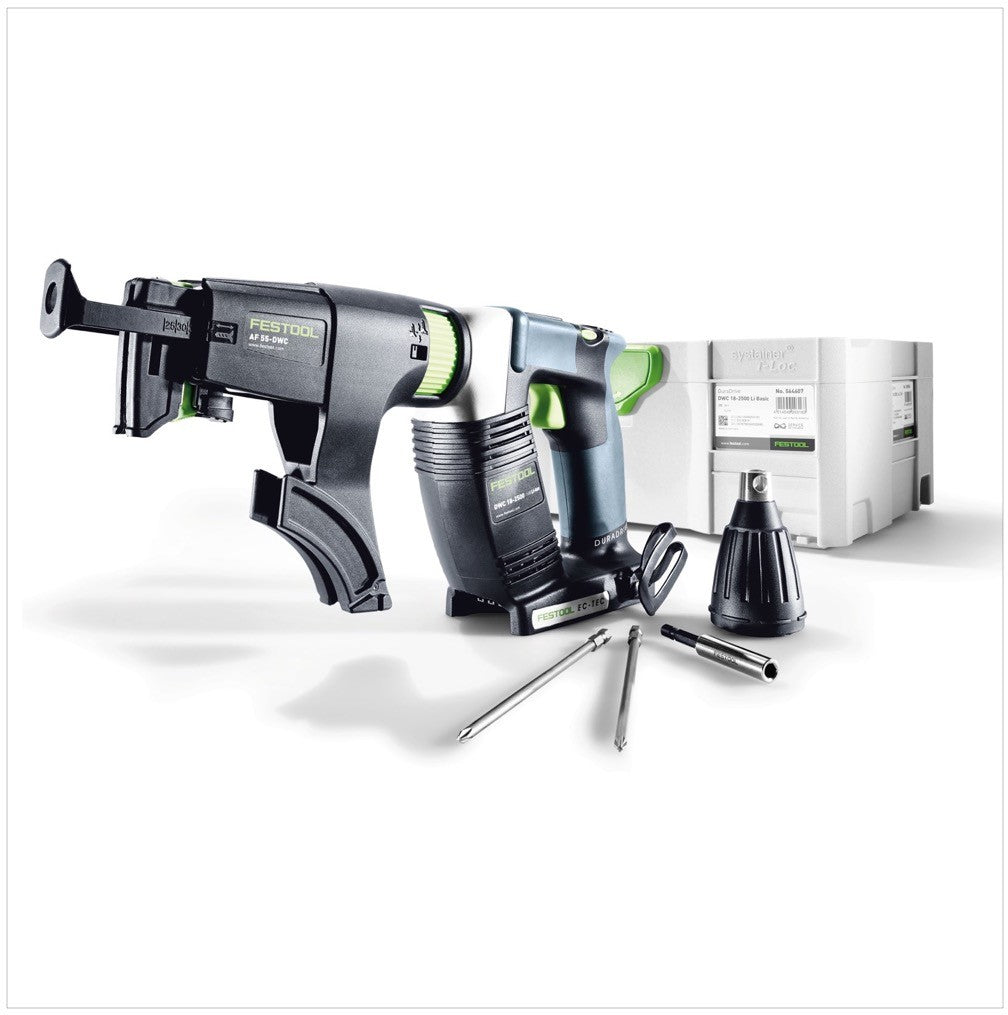 Festool DWC 18-2500 Li-Basic DURADRIVE Visseuse de chantier sans fil 18V ( 574742 ) 18Nm Brushless Solo en Systainer - sans batterie, sans chargeur