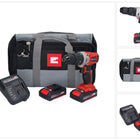 Einhell TE-CD 18/2 Li-Kit Perceuse-visseuse à percussion sans fil 18 V 44 Nm + 2x batterie 1,5 Ah + chargeur + étui