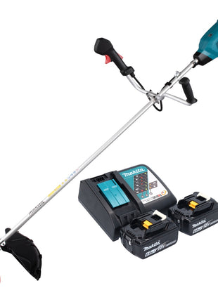 Makita DUR 369 ARG2 débroussailleuse sans fil 36 V ( 2x 18 V ) 43 cm sans brosse + 2x batterie 6,0 Ah + chargeur + chargeur de batterie