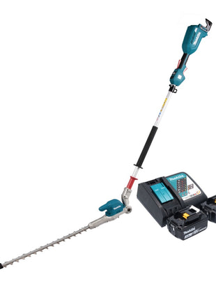 Cortasetos a batería Makita DUN 500 WRF2 18 V 50 cm sin escobillas + 2x baterías 3,0 Ah + cargador