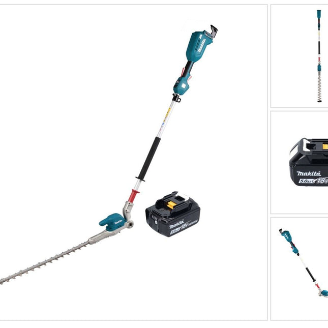 Makita DUN 500 WT Taille-haies sans fil 18 V 50 cm Brushless + 1x batterie 5,0 Ah - sans chargeur