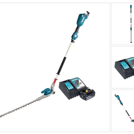 Makita DUN 500 WRT Taille-haies sans fil 18 V 50 cm Brushless + 1x batterie 5,0 Ah + chargeur