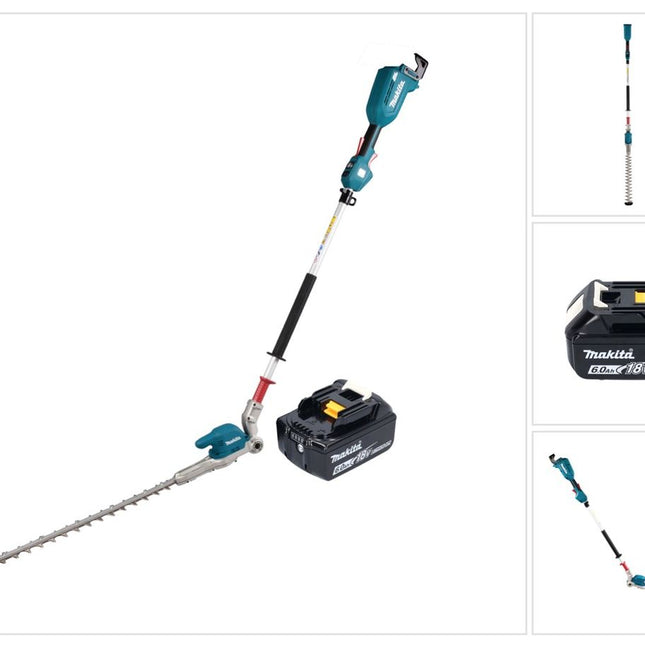 Makita DUN 500 WRG Taille-haies sans fil 18 V 50 cm Brushless + 1x batterie 6,0 Ah + chargeur