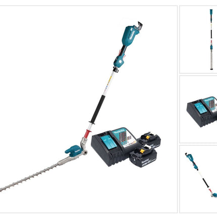 Makita DUN 500 WRG2 Taille-haies sans fil 18 V 50 cm Brushless + 2x batterie 6,0 Ah + chargeur