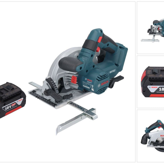 Bosch GKS 18V-57-2 Professional Scie circulaire portative sans fil 18 V 165 mm Brushless + 1x batterie 5,0 Ah - sans chargeur