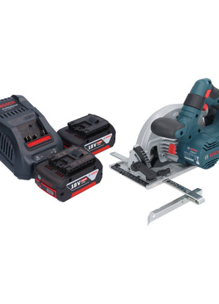 Bosch GKS 18V-57-2 Professional Scie circulaire portative sans fil 18 V 165 mm Brushless + 2x batterie 5,0 Ah + chargeur