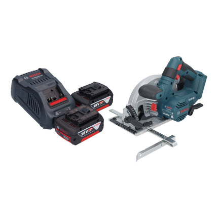 Bosch GKS 18V-57-2 Professional Scie circulaire portative sans fil 18 V 165 mm Brushless + 2x batterie 5,0 Ah + chargeur