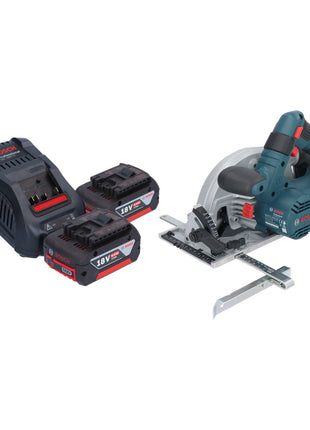 Bosch GKS 18V-57-2 Scie circulaire sans fil professionnelle 18 V 165 mm sans balais + 2 batteries 6,0 Ah + chargeur