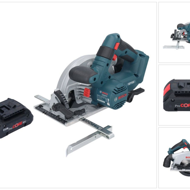 Bosch GKS 18V-57-2 Professional Scie circulaire portative sans fil 18 V 165 mm Brushless + 1x batterie ProCORE 4,0 Ah - sans chargeur