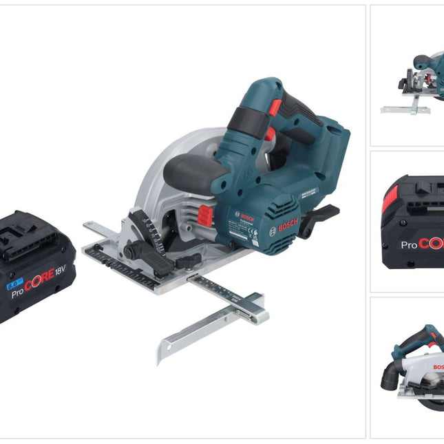 Bosch GKS 18V-57-2 Professional Scie circulaire portative sans fil 18 V 165 mm Brushless + 1x batterie ProCORE 8,0 Ah - sans chargeur