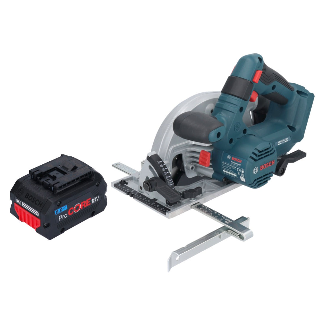 Bosch GKS 18V-57-2 Professional Scie circulaire portative sans fil 18 V 165 mm Brushless + 1x batterie ProCORE 8,0 Ah - sans chargeur