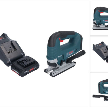 Bosch GST 18V-125 B Professional Scie sauteuse sans fil 18 V 125 mm Brushless + 1x batterie ProCORE 4,0 Ah + chargeur
