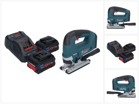 Bosch GST 18V-125 B Sierra de calar profesional a batería 18 V 125 mm sin escobillas + 2x batería ProCORE 5,5 Ah + cargador