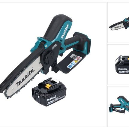 Makita DUC 150 Tronçonneuse d'elagage sans fil 18 V 15 cm brushless + 1x batterie 5,0 Ah - sans chargeur