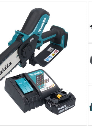 Makita DUC 150 RT Akku Kettensäge 18 V 15 cm Brushless + 1x Akku 5,0 Ah + Ladegerät