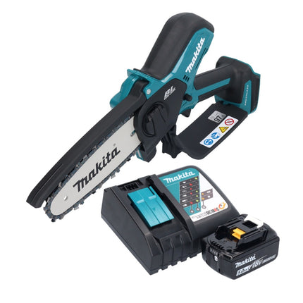 Makita DUC 150 RT 18 V 15 cm Tronconneuse d'elagage sans fil 18 V Brushless + 1x Batterie 5,0 Ah + chargeur