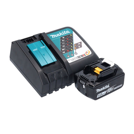 Makita DUC 150 RT 18 V 15 cm Tronconneuse d'elagage sans fil 18 V Brushless + 1x Batterie 5,0 Ah + chargeur