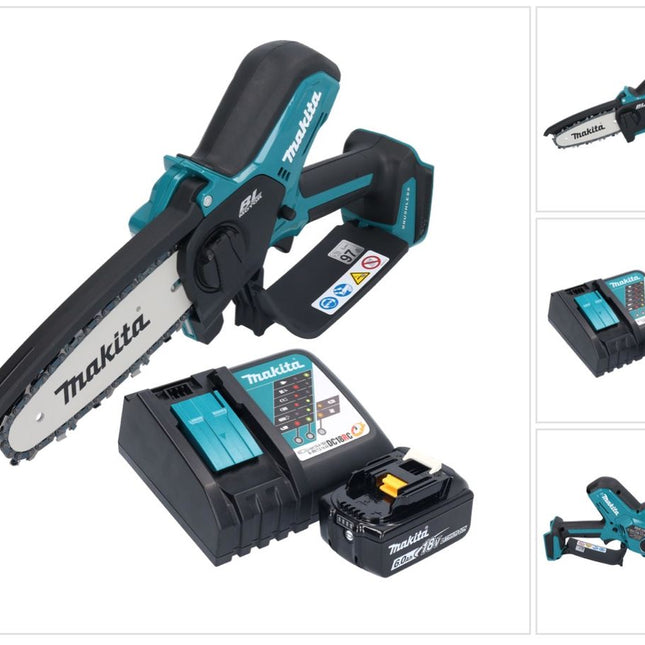 Makita DUC 150 RG 18 V 15 cm Tronconneuse d'elagage sans fil + 1x Batterie 6,0 Ah + chargeur