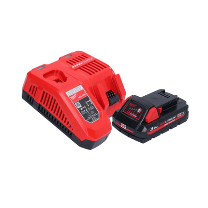 Milwaukee M18 BLHX-301X Marteau perforateur burineur sans fil 18 V 2,3 J Brushless + 1x Batterie 3,0 Ah + Ladegert + HD-Box