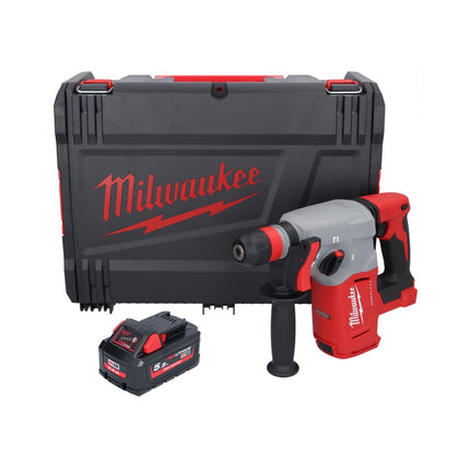 Marteau combiné à batterie Milwaukee M18 BLHX-551X 18 V 2,3 J sans balais + 1x batterie 5,5 Ah + boîtier HD - sans chargeur