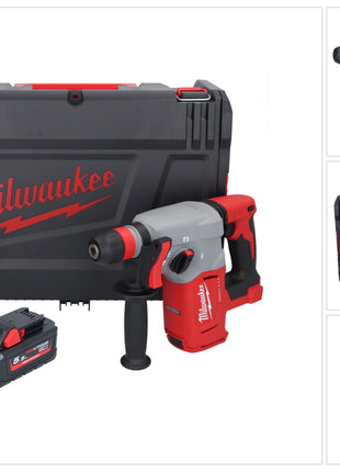 Marteau combiné à batterie Milwaukee M18 BLHX-551X 18 V 2,3 J sans balais + 1x batterie 5,5 Ah + boîtier HD - sans chargeur