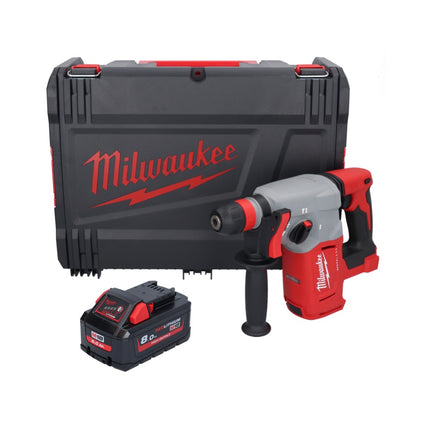 Milwaukee M18 BLHX-801X Marteau perforateur burineur sans fil 18 V 2,3 J Brushless + 1x Batterie 8,0 Ah + HD-Box - ohne Ladegert