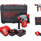 Milwaukee M18 BLHX-802X Marteau perforateur burineur sans fil 18 V 2,3 J Brushless + 2x Batterie 8,0 Ah + Ladegert + HD-Box
