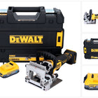 DeWalt DCW 682 NT Fraiseuse à lamelles sans fil 18 V 102 x 20 mm Brushless + 1x batterie Powerstack 1,7 Ah + TSTAK - sans chargeur