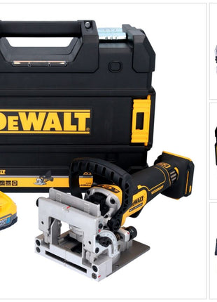 DeWalt DCW 682 NT Fraiseuse à lamelles sans fil 18 V 102 x 20 mm Brushless + 1x batterie Powerstack 1,7 Ah + TSTAK - sans chargeur