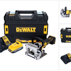 DeWalt DCW 682 E1T Fraiseuse à lamelles sans fil 18 V 102 x 20 mm sans balai + 1x batterie Powerstack 1,7 Ah + chargeur + TSTAK
