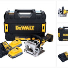 DeWalt DCW 682 E2T Fraiseuse à lamelles sans fil 18 V 102 x 20 mm sans balai + 2x batterie Powerstack 1,7 Ah + chargeur + TSTAK