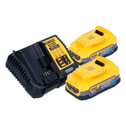 DeWalt DCW 682 E2T Fraiseuse à lamelles sans fil 18 V 102 x 20 mm sans balai + 2x batterie Powerstack 1,7 Ah + chargeur + TSTAK