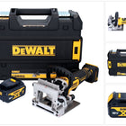 DeWalt DCW 682 NT Brosseuse à plat sans fil 18 V 102 x 20 mm Brushless + 1x batterie 4,0 Ah + TSTAK - sans chargeur