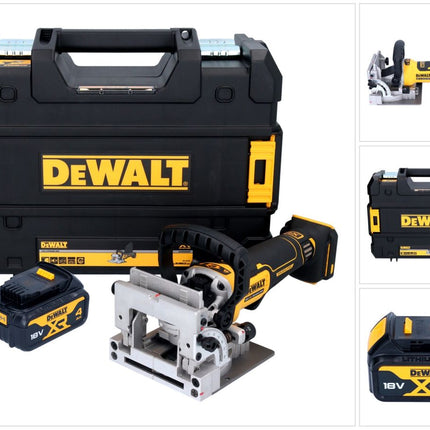 DeWalt DCW 682 NT Brosseuse à plat sans fil 18 V 102 x 20 mm Brushless + 1x batterie 4,0 Ah + TSTAK - sans chargeur