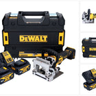DeWalt DCW 682 M2T Fraiseuse sans fil pour chevilles plates 18 V 102 x 20 mm Brushless + 2x batterie 4,0 Ah + chargeur + TSTAK