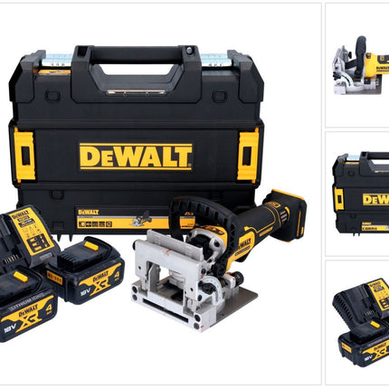 DeWalt DCW 682 M2T Fraiseuse sans fil pour chevilles plates 18 V 102 x 20 mm Brushless + 2x batterie 4,0 Ah + chargeur + TSTAK