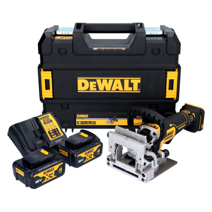 DeWalt DCW 682 M2T Fraiseuse sans fil pour chevilles plates 18 V 102 x 20 mm Brushless + 2x batterie 4,0 Ah + chargeur + TSTAK