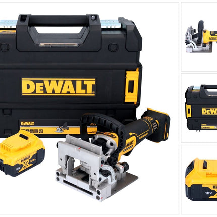 DeWalt DCW 682 NT Fraiseuse à lamelles sans fil 18 V 102 x 20 mm Brushless + 1x batterie 5,0 Ah + TSTAK - sans chargeur