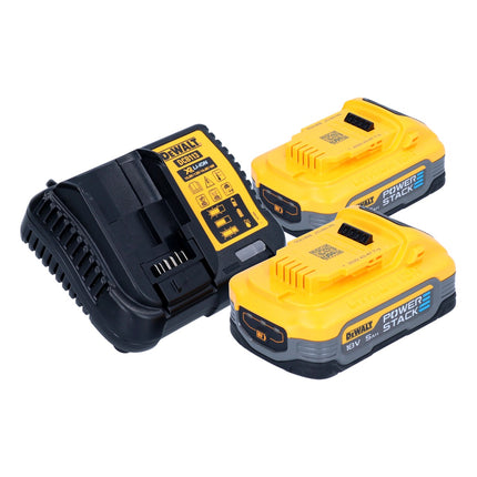 DeWalt DCW 682 H2T Fraiseuse sans fil pour chevilles plates 18 V 102 x 20 mm Brushless + 2x batterie Powerstack 5,0 Ah + chargeur + TSTAK