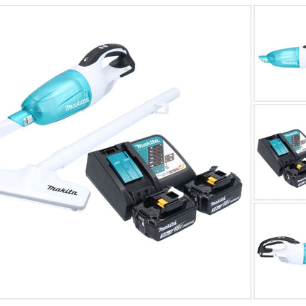 Makita DCL 181 FRFWX aspirateur sans fil 18 V 53 mbar 0,65 L + 2x batterie rechargeable 3,0 Ah + chargeur