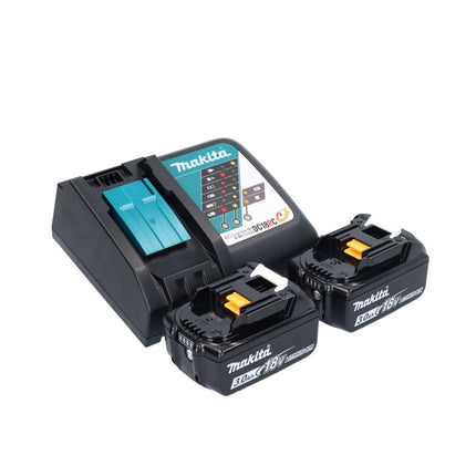 Makita DCL 181 FRFWX aspirateur sans fil 18 V 53 mbar 0,65 L + 2x batterie rechargeable 3,0 Ah + chargeur