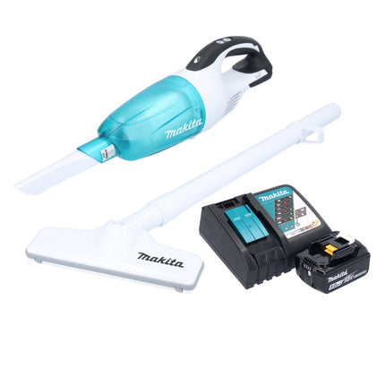 Makita DCL 181 FRT1WX aspirateur sans fil 18 V 53 mbar 0.65 L + 1x batterie 5.0 Ah + chargeur