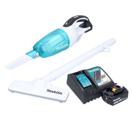 Makita DCL 181 FRTWX aspirateur sans fil 18 V 53 mbar 0,65 L + 2x batterie rechargeable 5,0 Ah + chargeur