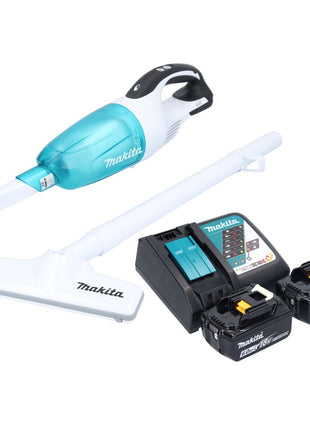 Makita DCL 181 FRGWX aspirador inalámbrico 18 V 53 mbar 0,65 L + 2x baterías 6,0 Ah + cargador