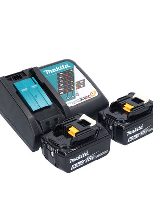 Makita DCL 181 FRGWX aspirador inalámbrico 18 V 53 mbar 0,65 L + 2x baterías 6,0 Ah + cargador