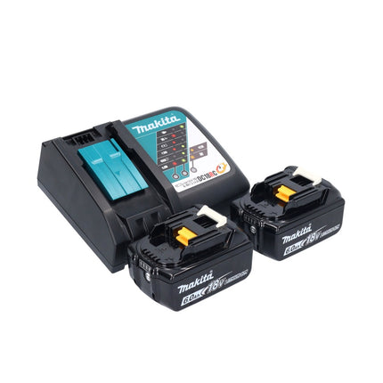 Makita DCL 181 FRGWX aspirateur sans fil 18 V 53 mbar 0,65 L + 2x batterie rechargeable 6,0 Ah + chargeur